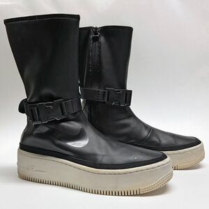 Nike Women’s Air Force 1 Sage High Black Calf Boots Sneakers Size 7 AQ2771-001